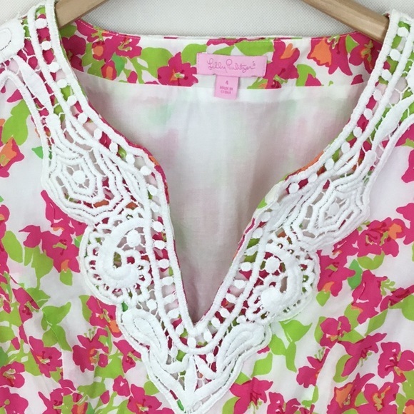 LILLY PULITZER Floral Pinch Print Dress - Picture 4 of 11